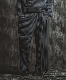 【NO ID.】Drape Tuck Wide Trousers / ドレープ タック ワイド トラウザーズ