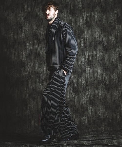 NO ID.(ノーアイディ)の「【NO ID.】Drape Tuck Wide Trousers / ドレープ タック ワイド トラウザーズ(スラックス・メンズ・その他33/ブラック・2/1)」の16枚目の写真