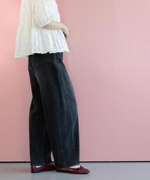 OPAQUE.CLIP | ストレッチバレルレッグデニム【洗濯機洗い可】(デニムパンツ)