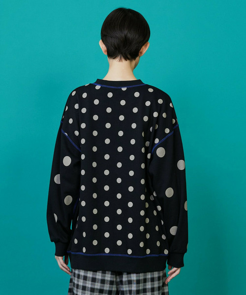 FRAPBOIS（フラボア）の「ステッチドット カットソー（Tシャツ/カットソー・レディース・ブラック/ミント・1/2）」の4枚目の写真