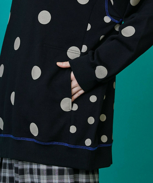 FRAPBOIS（フラボア）の「ステッチドット カットソー（Tシャツ/カットソー・レディース・ブラック/ミント・1/2）」の6枚目の写真