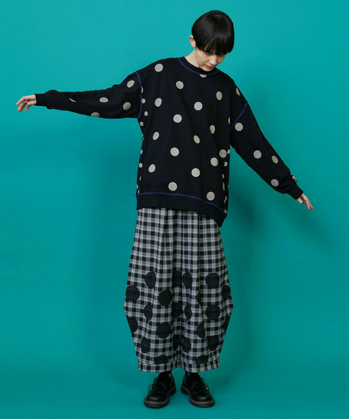 FRAPBOIS（フラボア）の「ステッチドット カットソー（Tシャツ/カットソー・レディース・ブラック/ミント・1/2）」の7枚目の写真