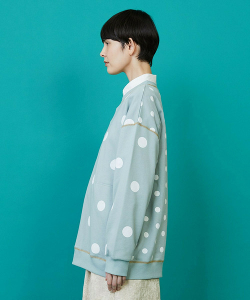 FRAPBOIS（フラボア）の「ステッチドット カットソー（Tシャツ/カットソー・レディース・ブラック/ミント・1/2）」の12枚目の写真