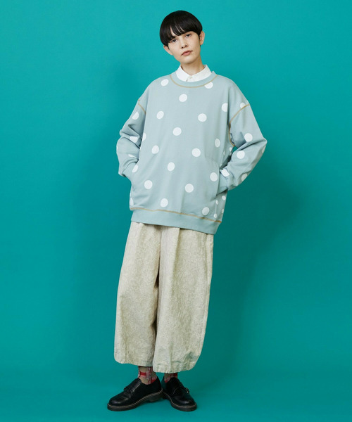 FRAPBOIS（フラボア）の「ステッチドット カットソー（Tシャツ/カットソー・レディース・ブラック/ミント・1/2）」の14枚目の写真