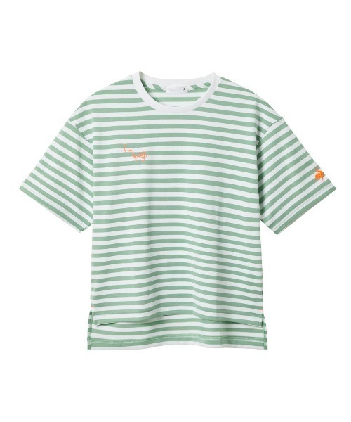 le coq sportif(ルコックスポルティフ)の「【ルコックスポルティフ】水陸両用/ストレッチ/UVカット 半袖Tシャツ(Tシャツ/カットソー・レディース・ブルー系/グリーン系・S/M/L/XL)」の3枚目の写真
