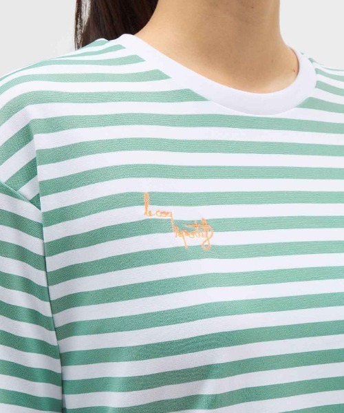 le coq sportif(ルコックスポルティフ)の「【ルコックスポルティフ】水陸両用/ストレッチ/UVカット 半袖Tシャツ(Tシャツ/カットソー・レディース・ブルー系/グリーン系・S/M/L/XL)」の8枚目の写真