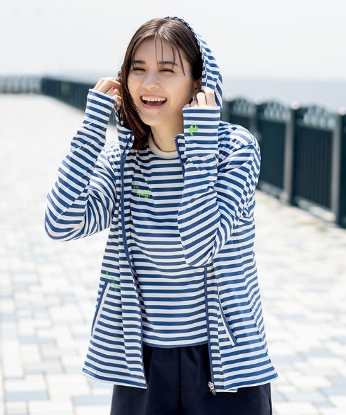 le coq sportif(ルコックスポルティフ)の「【ルコックスポルティフ】水陸両用/ストレッチ/UVカット 半袖Tシャツ(Tシャツ/カットソー・レディース・ブルー系/グリーン系・S/M/L/XL)」の13枚目の写真