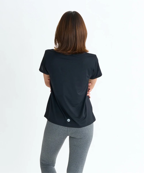 ROXY（ロキシー）の「MY 1ST ROXY TEE/ロキシー水陸両用速乾UVケアロゴワンポイント半袖Tシャツ（水着）（Tシャツ/カットソー・レディース・ブラック/ミント/グレー/ピンク/ホワイト・LARGE/MEDIUM/SMALL）」の13枚目の写真