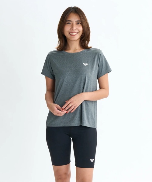 ROXY（ロキシー）の「MY 1ST ROXY TEE/ロキシー水陸両用速乾UVケアロゴワンポイント半袖Tシャツ（水着）（Tシャツ/カットソー・レディース・ブラック/ミント/グレー/ピンク/ホワイト・LARGE/MEDIUM/SMALL）」の15枚目の写真