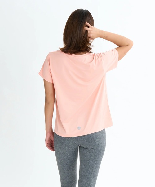 ROXY（ロキシー）の「MY 1ST ROXY TEE/ロキシー水陸両用速乾UVケアロゴワンポイント半袖Tシャツ（水着）（Tシャツ/カットソー・レディース・ブラック/ミント/グレー/ピンク/ホワイト・LARGE/MEDIUM/SMALL）」の22枚目の写真