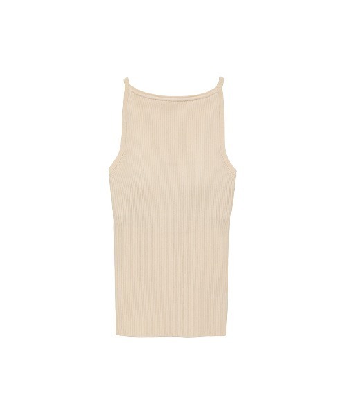 トップス CLANE BOAT NECK NO SLEEVE KNIT TOPS CLANE（クラネ）の「【CLANE/クラネ】BOAT NECK NO SLEEVE KNIT TOPS