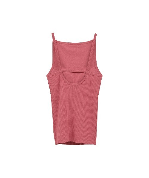 CLANE BOAT NECK BACK OPEN KNIT TOPS ピンク BOAT NECK BACK OPEN KNIT TOPS（ニット/セーター）｜CLANE