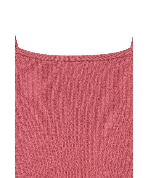 CLANE BOAT NECK BACK OPEN KNIT TOPS ピンク BOAT NECK BACK OPEN KNIT TOPS（ニット/セーター）｜CLANE