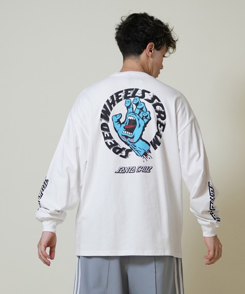 SANTA CRUZ（サンタクルーズ）の「【限定】SANTACRUZ/サンタクルーズ 長袖Tシャツ/ロンT バックプリント 502254401（Tシャツ/カットソー・メンズ・グリーン/ライトブラック/ホワイト・M/XL/L）」の6枚目の写真