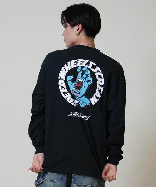 SANTA CRUZ（サンタクルーズ）の「【限定】SANTACRUZ/サンタクルーズ 長袖Tシャツ/ロンT バックプリント 502254401（Tシャツ/カットソー・メンズ・グリーン/ライトブラック/ホワイト・M/XL/L）」の12枚目の写真