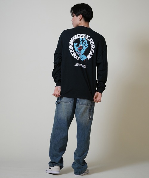 SANTA CRUZ（サンタクルーズ）の「【限定】SANTACRUZ/サンタクルーズ 長袖Tシャツ/ロンT バックプリント 502254401（Tシャツ/カットソー・メンズ・グリーン/ライトブラック/ホワイト・M/XL/L）」の14枚目の写真