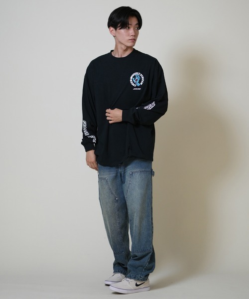 SANTA CRUZ（サンタクルーズ）の「【限定】SANTACRUZ/サンタクルーズ 長袖Tシャツ/ロンT バックプリント 502254401（Tシャツ/カットソー・メンズ・グリーン/ライトブラック/ホワイト・M/XL/L）」の13枚目の写真