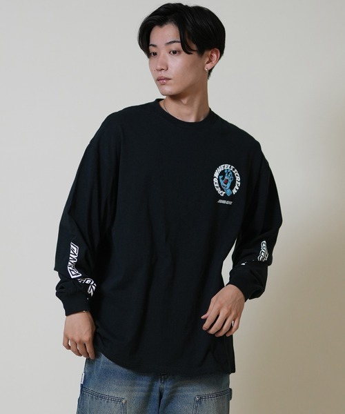 SANTA CRUZ（サンタクルーズ）の「【限定】SANTACRUZ/サンタクルーズ 長袖Tシャツ/ロンT バックプリント 502254401（Tシャツ/カットソー・メンズ・グリーン/ライトブラック/ホワイト・M/XL/L）」の10枚目の写真