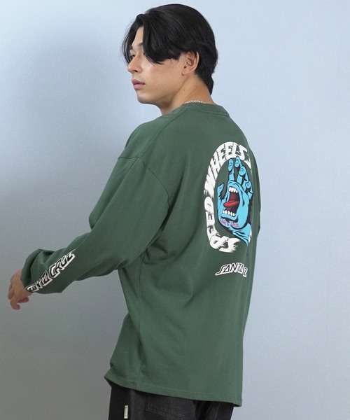 SANTA CRUZ（サンタクルーズ）の「【限定】SANTACRUZ/サンタクルーズ 長袖Tシャツ/ロンT バックプリント 502254401（Tシャツ/カットソー・メンズ・グリーン/ライトブラック/ホワイト・M/XL/L）」の19枚目の写真