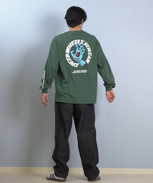 SANTA CRUZ（サンタクルーズ）の「【限定】SANTACRUZ/サンタクルーズ 長袖Tシャツ/ロンT バックプリント 502254401（Tシャツ/カットソー・メンズ・グリーン/ライトブラック/ホワイト・M/XL/L）」の21枚目の写真