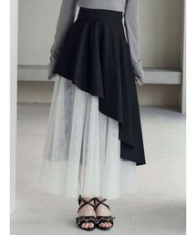 アシンメトリーフレアスカート
