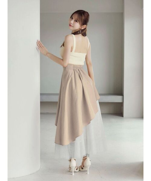 EATME（イートミー）の「アシンメトリーフレアスカート（スカート・レディース・ベージュ/ブラック・SMALL/MEDIUM）」の18枚目の写真