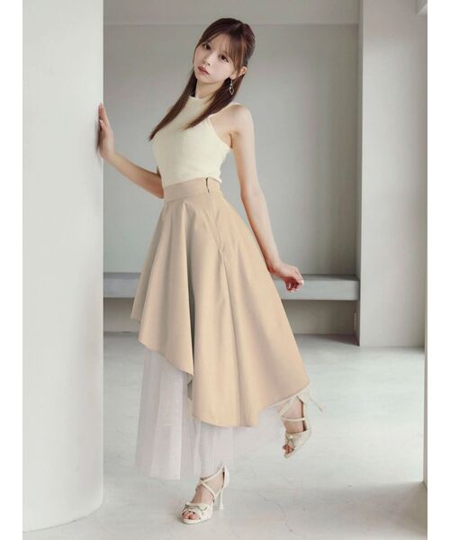 EATME（イートミー）の「アシンメトリーフレアスカート（スカート・レディース・ベージュ/ブラック・SMALL/MEDIUM）」の19枚目の写真