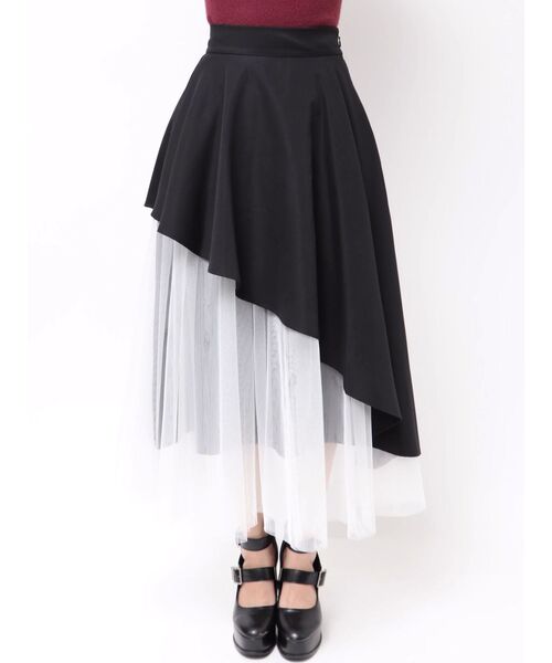 EATME（イートミー）の「アシンメトリーフレアスカート（スカート・レディース・ベージュ/ブラック・SMALL/MEDIUM）」の21枚目の写真