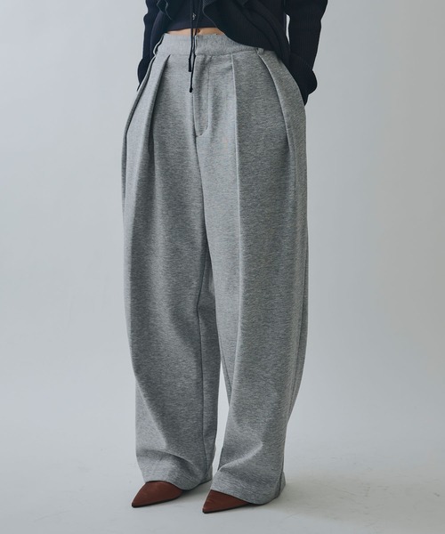 ELLEgirl（エルガール）の「ツータックスウェットパンツ（スウェットパンツ・レディース・杢グレー/チャコール/ベージュ・S/M）」の16枚目の写真