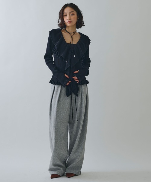 ELLEgirl（エルガール）の「ツータックスウェットパンツ（スウェットパンツ・レディース・杢グレー/チャコール/ベージュ・S/M）」の21枚目の写真