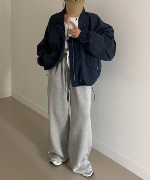 cammie(キャミー)の「スタンドカラーワイドスリーブライトコート(モッズコート・レディース・ネイビー/ライトグレー/カーキ・MEDIUM/LARGE)」の13枚目の写真