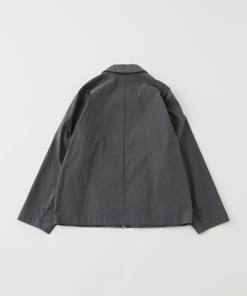 ATON/エイトン　リネン　ファディーグジャケット セール】ATON (エイトン) STRETCH NYLON LINEN ZIP-UP