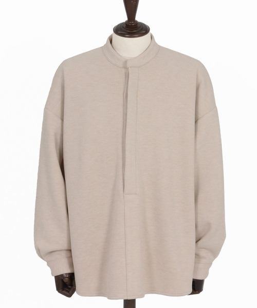 Jih Nunc（ジーヌンク）の「ms6211-スタンドカラー起毛プルオーバーシャツ(JIH-R1118)（シャツ/ブラウス・メンズ・グレー/ライトベージュ/ブラック・L/M/S）」の22枚目の写真