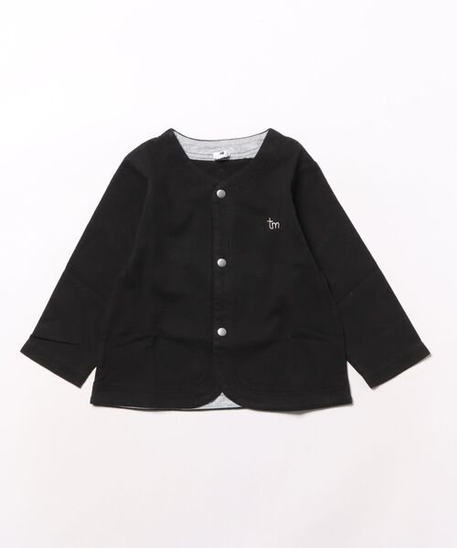 RAGMART（ラグマート）の「カーディガン（カーディガン/ボレロ・キッズ・ブラック/ブラック×ホワイト・80ｃｍ/90cm）」の2枚目の写真