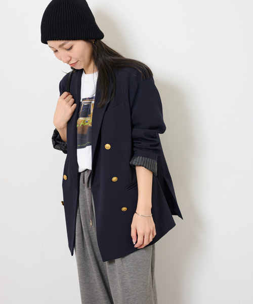 JOURNAL STANDARD relume(ジャーナルスタンダード レリューム)の「ダブルブレステッドブレザー(テーラードジャケット・レディース・ネイビー・36/38)」の18枚目の写真