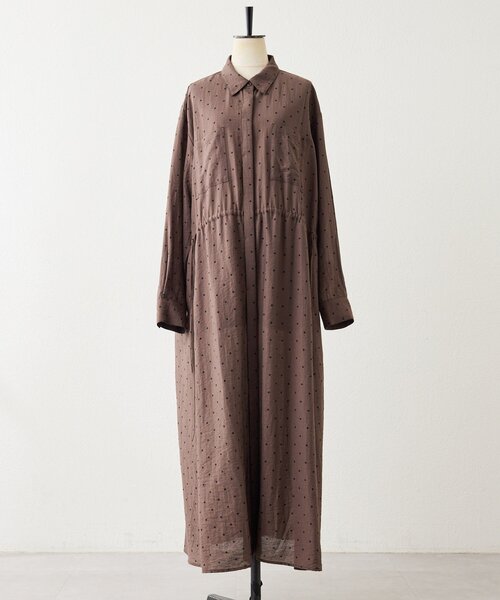 スミスタイル　シャツワンピース ドロストシャツワンピース【SUM1 STYLE(スミスタイル