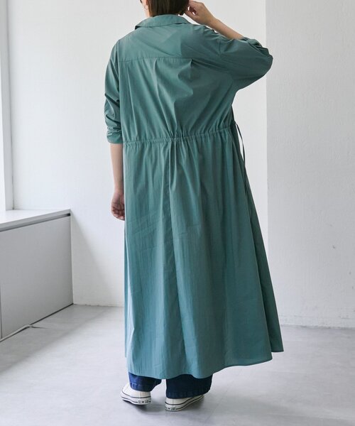 ドロストシャツワンピース【SUM1 STYLE(スミスタイル