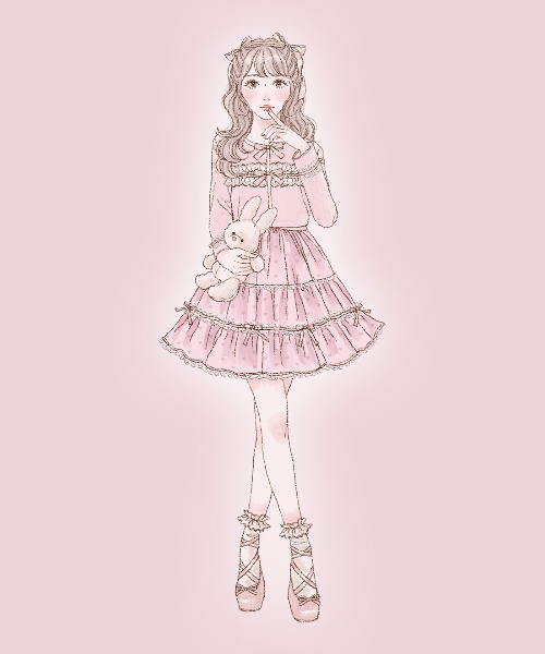 mellfy memory(メルフィーメモリー)の「Cotton lace and ribbon bicolor カーディガン(カーディガン/ボレロ・レディース・ホワイト/ピンク・FREE)」の15枚目の写真