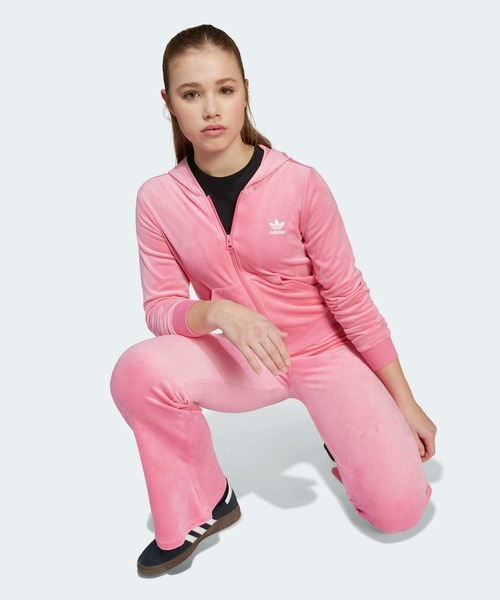 adidas（アディダス）の「ベルベットパンツ / アディダスオリジナルス adidas Originals（その他パンツ・キッズ・ピンク/バイオレット/ブラック・150/160/170/130/140）」の13枚目の写真