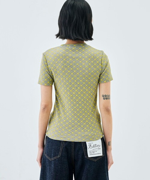 EDITION(エディション)の「コットンモダールフライス フラワープリント Tシャツ(Tシャツ/カットソー・レディース・ホワイト系その他/グレー系その他/グレー系その他2/イエロー系その他2・34/36)」の11枚目の写真
