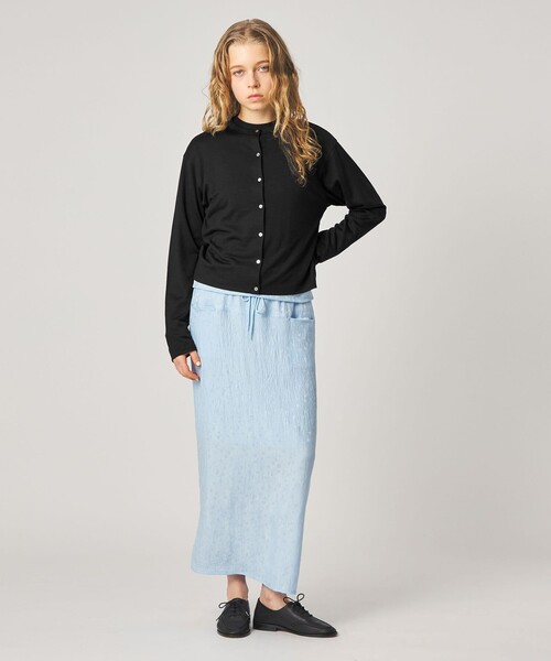 Steven Alan(スティーブンアラン)の「<Steven Alan>ウール ジャージー カーディガン(カーディガン/ボレロ・レディース・ネイビー/オフホワイト/ブラウン系/モカ/ブラック・FREE)」の11枚目の写真