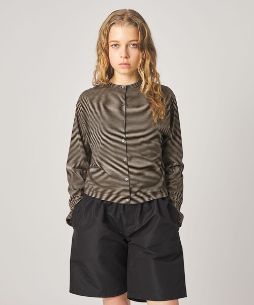Steven Alan(スティーブンアラン)の「<Steven Alan>ウール ジャージー カーディガン(カーディガン/ボレロ・レディース・ネイビー/オフホワイト/ブラウン系/モカ/ブラック・FREE)」の12枚目の写真