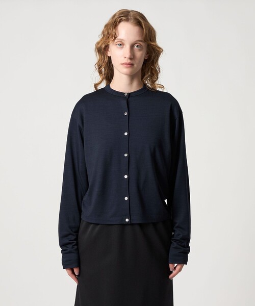 Steven Alan(スティーブンアラン)の「<Steven Alan>ウール ジャージー カーディガン(カーディガン/ボレロ・レディース・ネイビー/オフホワイト/ブラウン系/モカ/ブラック・FREE)」の15枚目の写真
