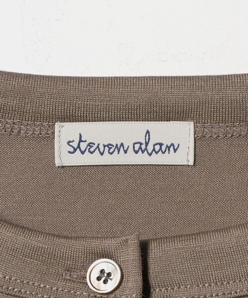 Steven Alan(スティーブンアラン)の「<Steven Alan>ウール ジャージー カーディガン(カーディガン/ボレロ・レディース・ネイビー/オフホワイト/ブラウン系/モカ/ブラック・FREE)」の6枚目の写真