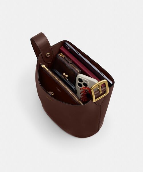 COACH コーチ 71039 ブリーカー レザー バッグ 2WAY ブラウン ブリーカー バケット バッグ（ショルダーバッグ）｜COACH（コーチ）の