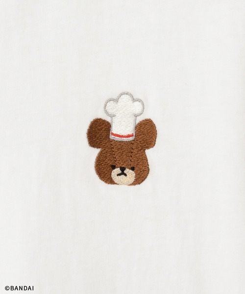 Honeys（ハニーズ）の「くまのがっこう／Ｔシャツ（Tシャツ/カットソー・レディース・ブラック/ピンク/ライトグリーン/オフホワイト/杢グレー・L/LL/M/S）」の12枚目の写真