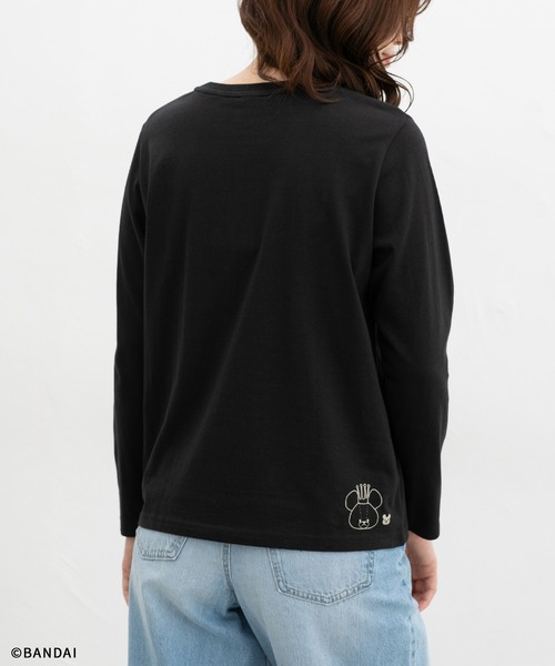 Honeys（ハニーズ）の「くまのがっこう／Ｔシャツ（Tシャツ/カットソー・レディース・ブラック/ピンク/ライトグリーン/オフホワイト/杢グレー・L/LL/M/S）」の15枚目の写真