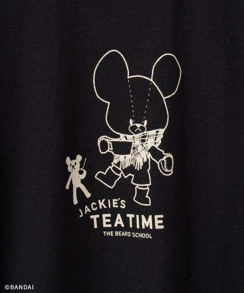Honeys（ハニーズ）の「くまのがっこう／Ｔシャツ（Tシャツ/カットソー・レディース・ブラック/ピンク/ライトグリーン/オフホワイト/杢グレー・L/LL/M/S）」の18枚目の写真