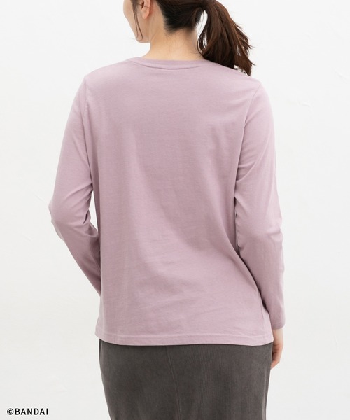 Honeys（ハニーズ）の「くまのがっこう／Ｔシャツ（Tシャツ/カットソー・レディース・ブラック/ピンク/ライトグリーン/オフホワイト/杢グレー・L/LL/M/S）」の22枚目の写真
