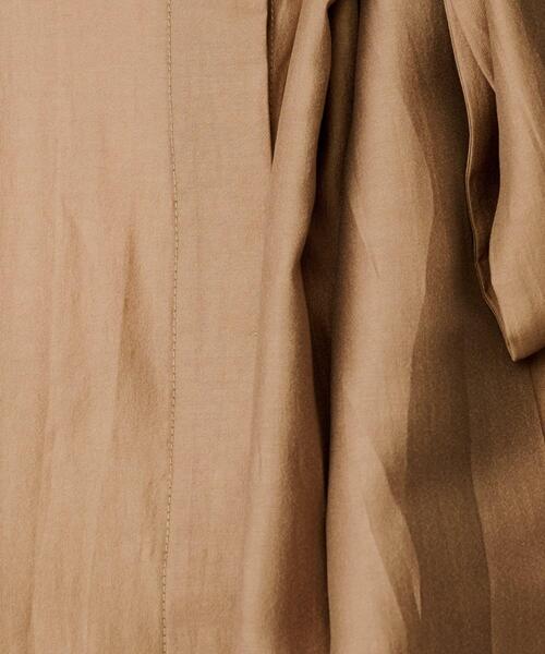 UNTITLED（アンタイトル）の「【ボウタイリボン/バンドカラー/レイヤード】2WAYシアーブラウス（シャツ/ブラウス・レディース・ホワイト/キャメル・02/04/44/48/00）」の15枚目の写真